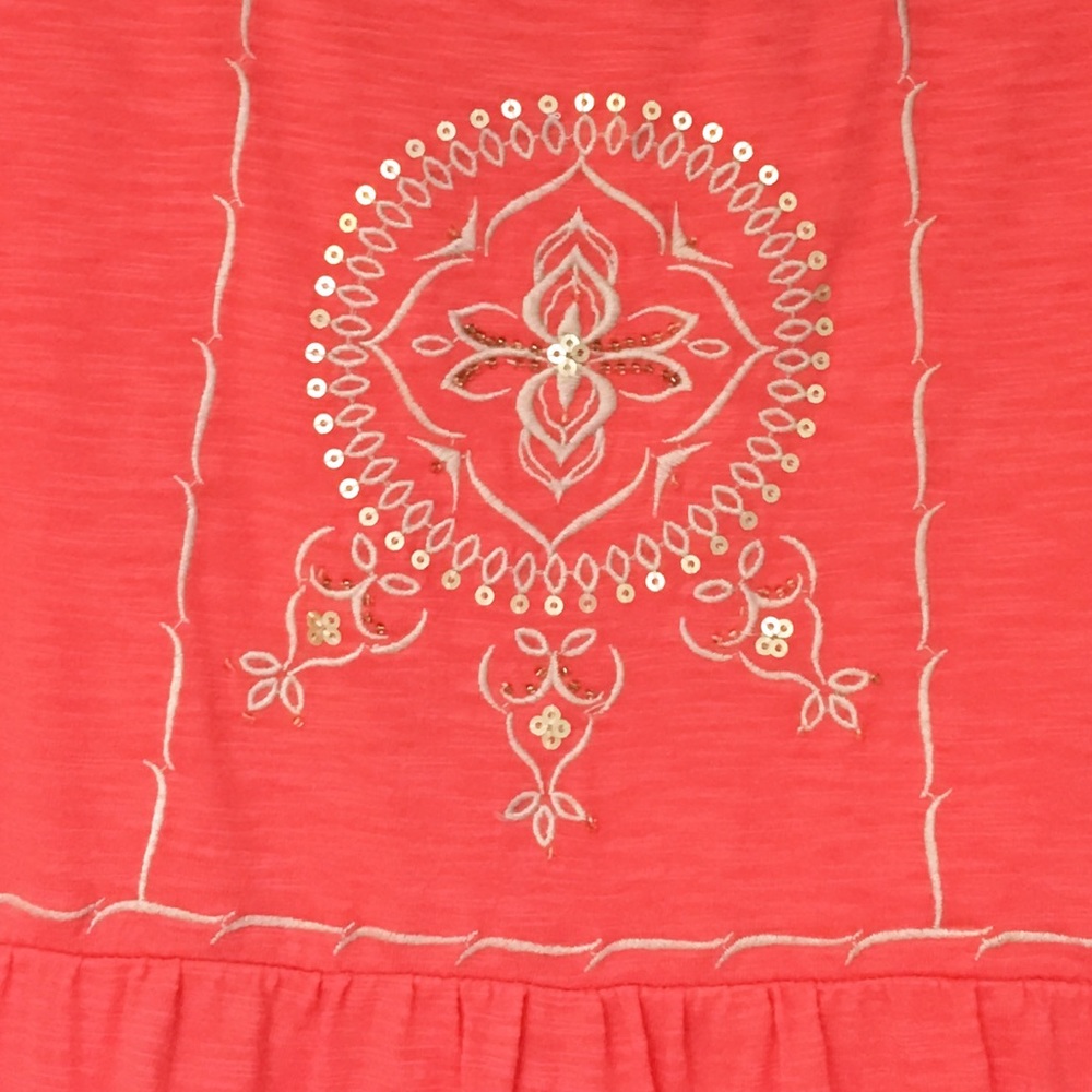 ❌SOLD❌ • J Jill Coral Bohemian Maxi Dress N0 - Picture 8 of 8